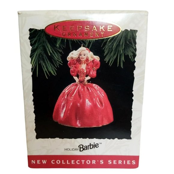 Hallmark HOLIDAY BARBIE Ornament vintage 1993 QX5725 Collector's Series In Box - Picture 1 of 9